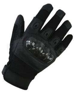 Predator Tactical Armoured Knuckle Gloves - Black - DEFCON AIRSOFT