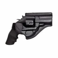 ASG Leather Belt Holster For DW 715 2.5” - 4” Revolver, Black - DEFCON AIRSOFT