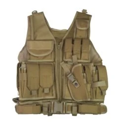KombatUK Cross Draw Tac-Vest - Coyote - DEFCON AIRSOFT