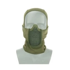 Operators Balaclava - Mesh Face Mask - Olive Green - DEFCON AIRSOFT