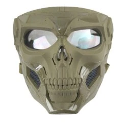 Skull Messenger Mask - Coyote - DEFCON AIRSOFT