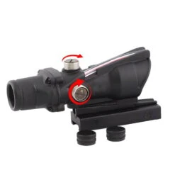 Zoptek Elite ZTK432: 4x32 ACOG Style Scope With Red Fiber Optic Sight - DEFCON AIRSOFT -Airsoft Equipment Shop 4X32RED3
