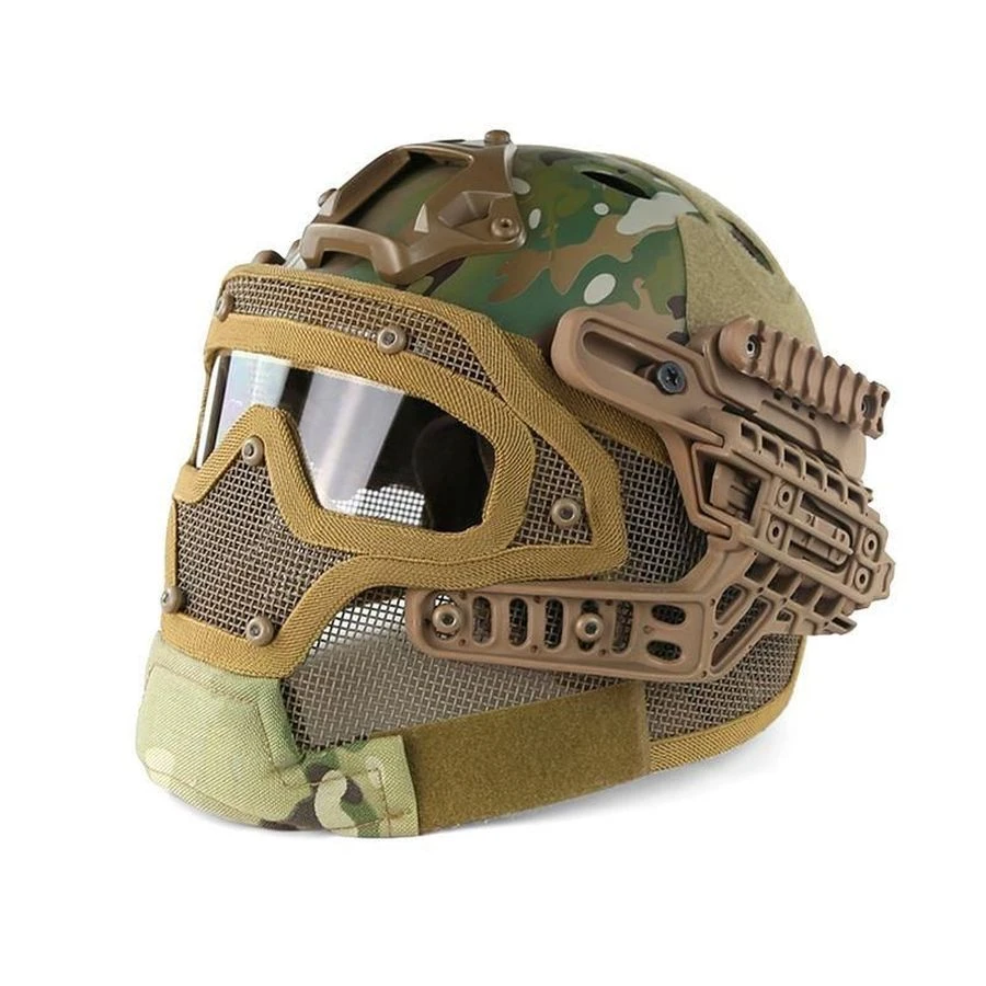 Big Foot Helmet System Complete High Version PJ Multicam - DEFCON AIRSOFT 3 Big Foot Helmet System Complete High Version PJ Multicam - DEFCON AIRSOFT