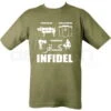 Pork (Infidel) T-shirt - Olive Green - DEFCON AIRSOFT -Airsoft Equipment Shop 918 1 D