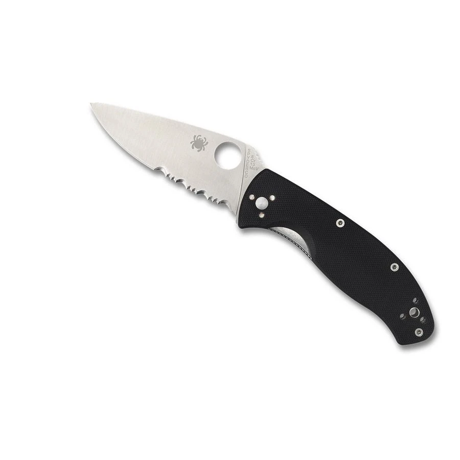 Spyderco Tenacious™ G10 Black Combination Blade - DEFCON AIRSOFT 3 Spyderco Tenacious™ G10 Black Combination Blade - DEFCON AIRSOFT