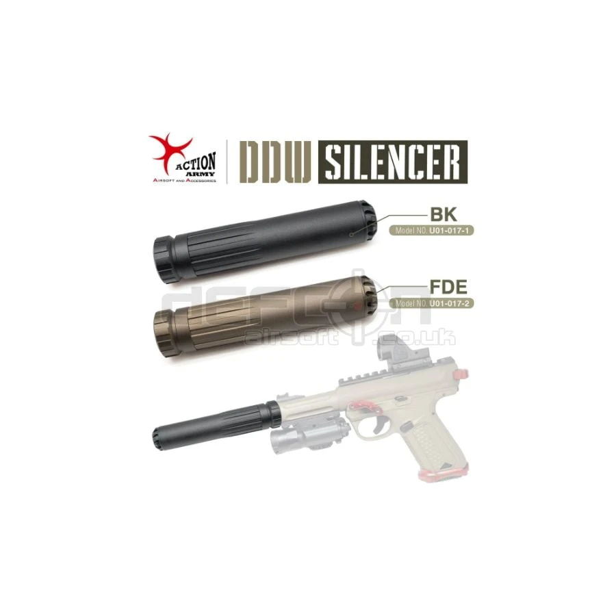 Action Army AAP-01 DDW Suppressor 14mm CCW - FDE - DEFCON AIRSOFT 7 Action Army AAP-01 DDW Suppressor 14mm CCW - FDE - DEFCON AIRSOFT - Image 5