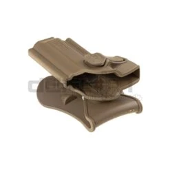 Amomax Paddle Holster For WE / KJW / KWA / TM M9 (Tan) - DEFCON AIRSOFT -Airsoft Equipment Shop Amomax Paddle Holster WE KJW KWA TM M9 Tan 01