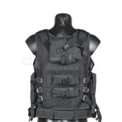 Big Foot 600D Tactical Vest With Pistol Holster (Black) - DEFCON AIRSOFT -Airsoft Equipment Shop Big Foot 600D Tactical Vest with Pistol Holster Black 3