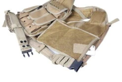 Big Foot 600D Tactical Vest With Pistol Holster (Tan) - DEFCON AIRSOFT -Airsoft Equipment Shop Big Foot 600D Tactical Vest with Pistol Holster Tan 5