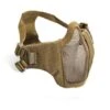 Half Face Mesh Mask With Cheek Pads ASG (Tan) - DEFCON AIRSOFT -Airsoft Equipment Shop Half Face Mesh Mask with Cheek Pads ASG Tan