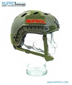NUPROL FAST Railed Airsoft Helmet (Green) - DEFCON AIRSOFT -Airsoft Equipment Shop NUPROL FAST Railed Airsoft Helmet Green 3