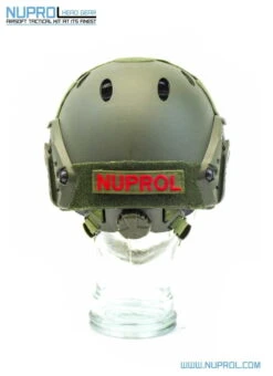 NUPROL FAST Railed Airsoft Helmet (Green) - DEFCON AIRSOFT -Airsoft Equipment Shop NUPROL FAST Railed Airsoft Helmet Green 5