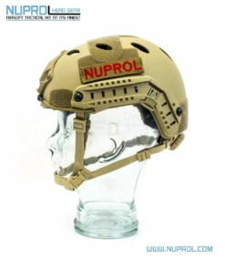 NUPROL FAST Railed Airsoft Helmet (Tan) - DEFCON AIRSOFT -Airsoft Equipment Shop NUPROL FAST Railed Airsoft Helmet Tan 2