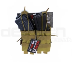 Nuprol PMC AK Double Open Mag Pouch - Tan - DEFCON AIRSOFT
