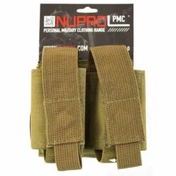 Nuprol PMC Double 40mm Pouch - Tan - DEFCON AIRSOFT