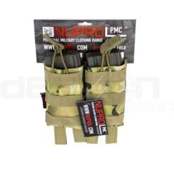 Nuprol PMC M4 Double Open Mag Pouch - NP Camo - DEFCON AIRSOFT