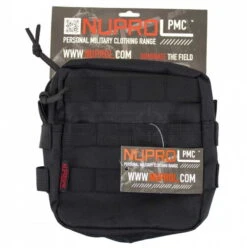 Nuprol PMC Medium Zipped Utility Pouch - Black - DEFCON AIRSOFT