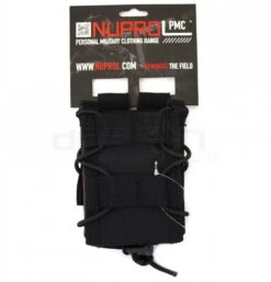 Nuprol PMC Rifle Open Top Pouch - Black - DEFCON AIRSOFT