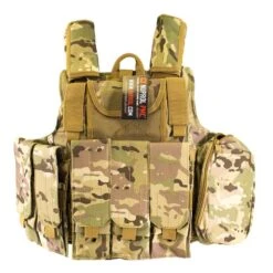 Nuprol RTG Tactical Vest With Pouches - Camo - DEFCON AIRSOFT