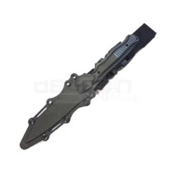 P-Force Knife With Hard Belt Holster (V2 - Black) - DEFCON AIRSOFT