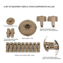Equipment Display Stand For Vests, Belts Helmets (Tan) By Bigfoot - DEFCON AIRSOFT -Airsoft Equipment Shop PROEN 3AF8EC882D7810A3 THUMB 1 1
