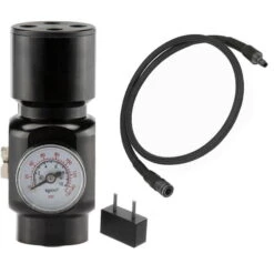 OXYGEN GEN2 Regulator And Balystik Deluxe Line 100cm - Black - DEFCON AIRSOFT