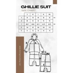 KMCS Ghillie Suit 4.1 Woodland Floor - DEFCON AIRSOFT -Airsoft Equipment Shop SIZE CHART 1