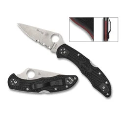 Spyderco Delica 4 Lightweight Thin Red Line - DEFCON AIRSOFT -Airsoft Equipment Shop SPY C11FPSBKRD 20957