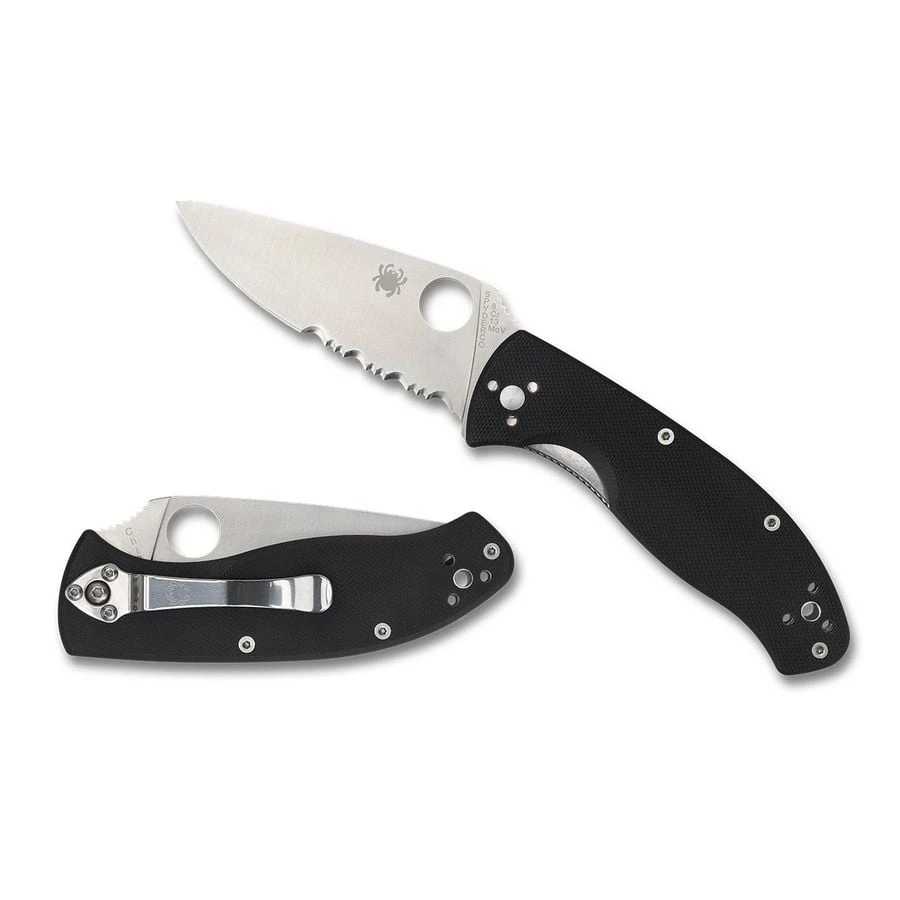Spyderco Tenacious™ G10 Black Combination Blade - DEFCON AIRSOFT 4 Spyderco Tenacious™ G10 Black Combination Blade - DEFCON AIRSOFT - Image 2