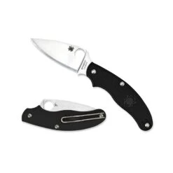 Spyderco UK Penknife FRN Black Leaf Shape - DEFCON AIRSOFT