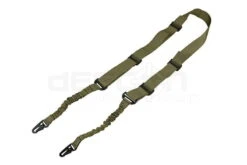 2-Point Tactical Airsoft Rifle Sling - Bungee, Olive - DEFCON AIRSOFT