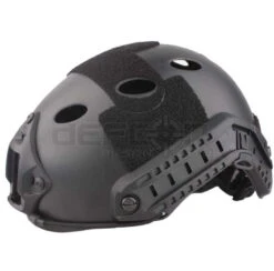 Big Foot Fast Helmet (PJ Round Hole) (Black) - DEFCON AIRSOFT
