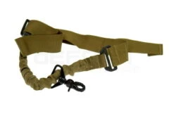 1-Point Tactical Airsoft Rifle Sling - Bungee, Tan - DEFCON AIRSOFT