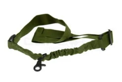 1-Point Tactical Airsoft Rifle Sling - Bungee, Olive Green - DEFCON AIRSOFT